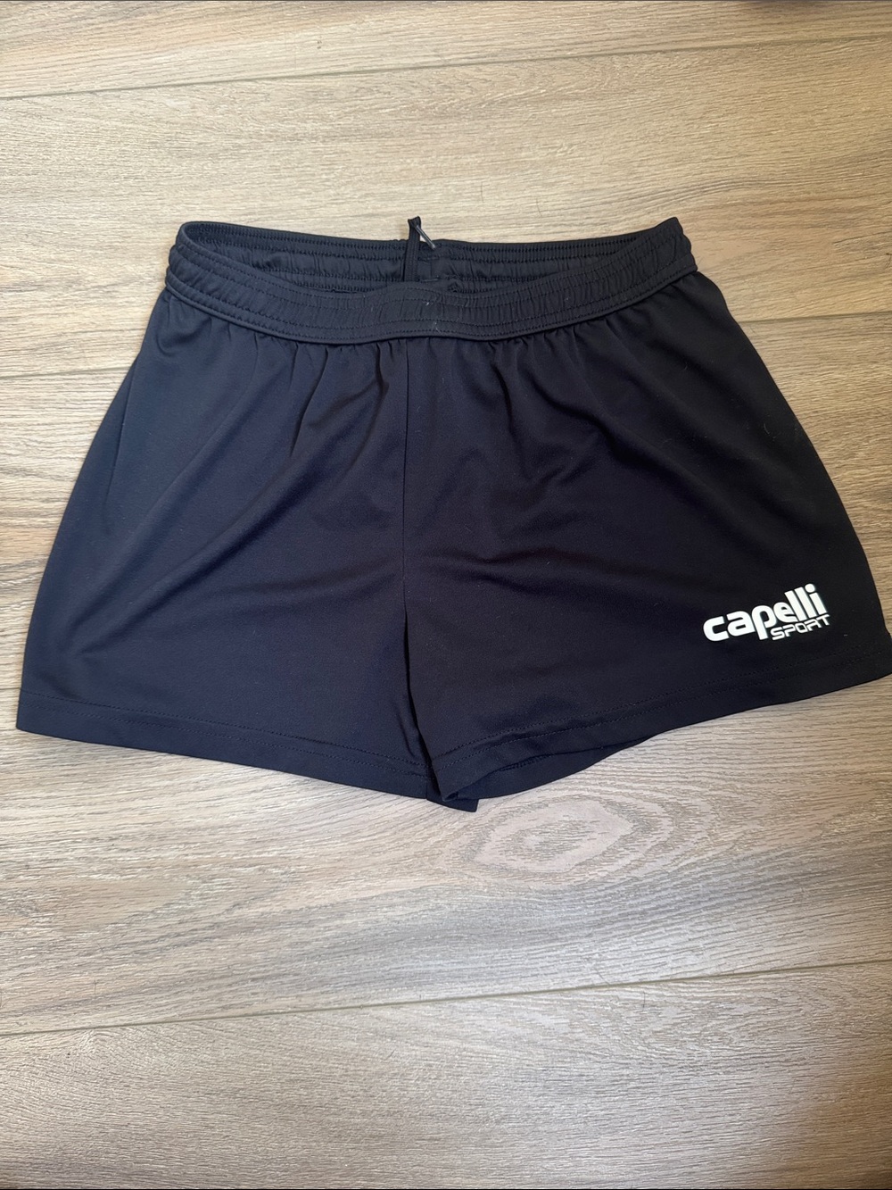 Capelli quick dry Women's Black Athletic Shorts. Drawstring. Size xs